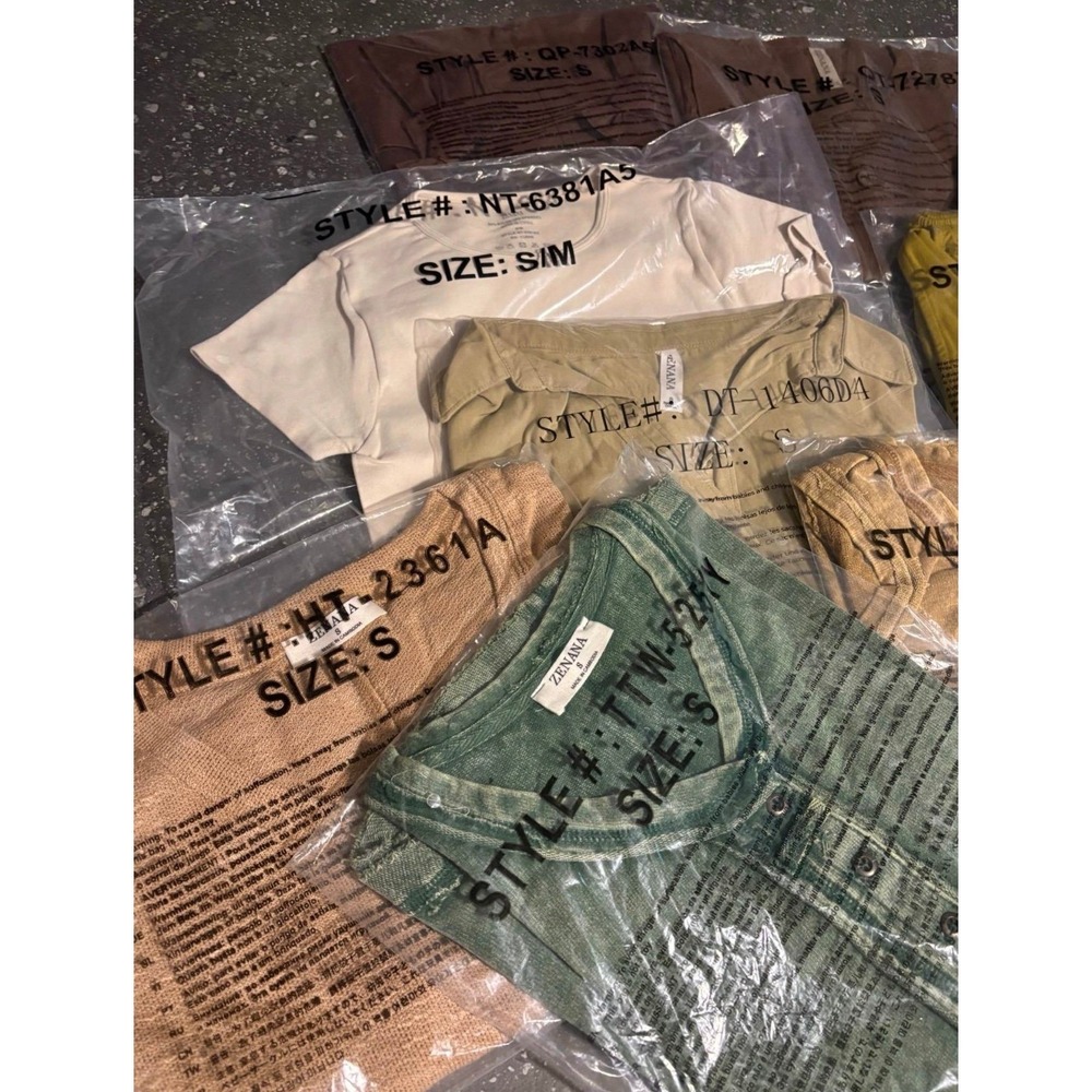Zenana Outfitters Bulk Lot Bundle of 12 - Romper - tanks - Tee - Tops - SzSmall - Picture 2 of 6